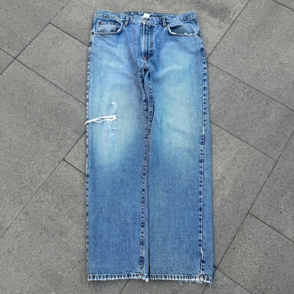 Lucky Brand Dungarees America Mens Jeans Size 38 Straight Leg Blue Made in USA